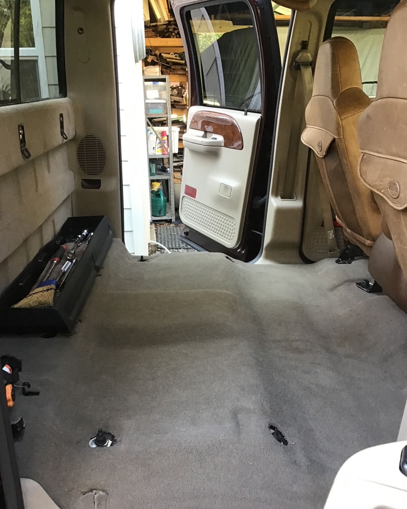Rear Seat Modification Seat Out 3