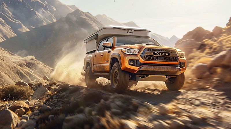 2025 Scout Pop Up Driving Rendering