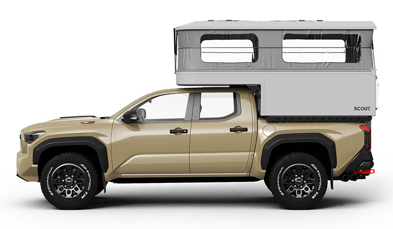 2025 Scout Pop Up Rendering Exterior Drivers Open