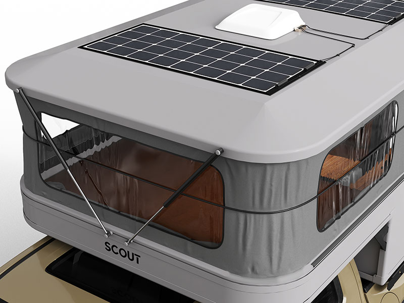 2025 Scout Pop Up Rendering Roof Solar Lift Struts