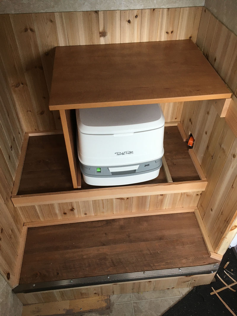 Bath Make Over Porta Potty Nook