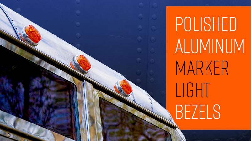 Polished Aluminum Marker Light Bezels