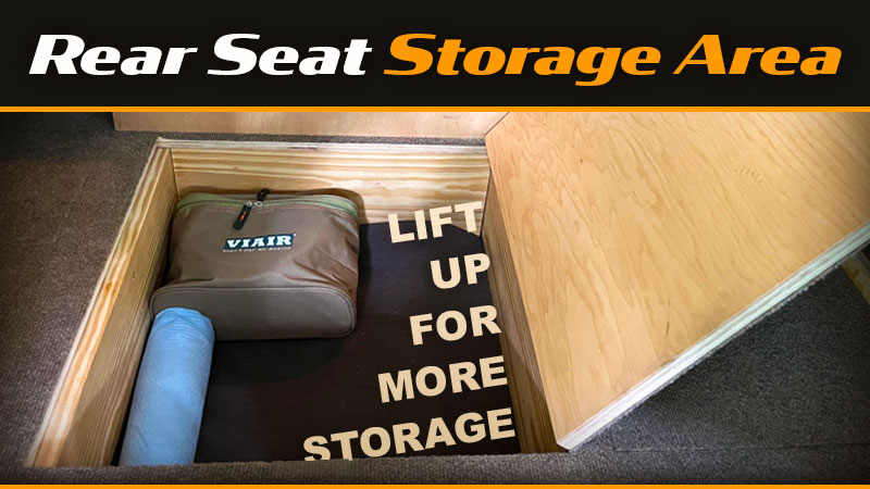 Rear Seat Storage Area