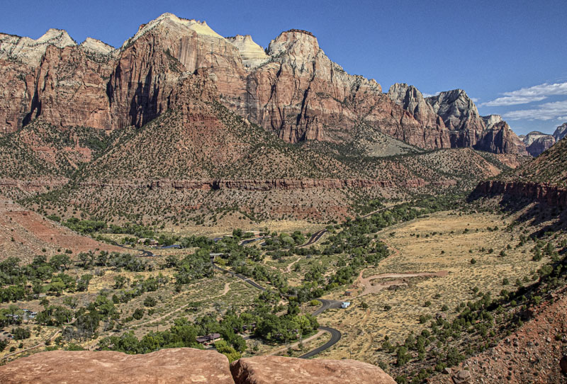 View from Watchman Trail in Zion National Park