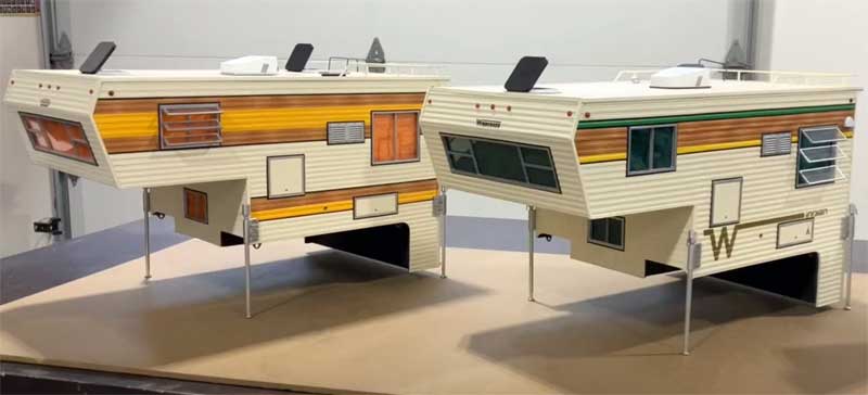 Vintage Truck Campers 3D Printed
