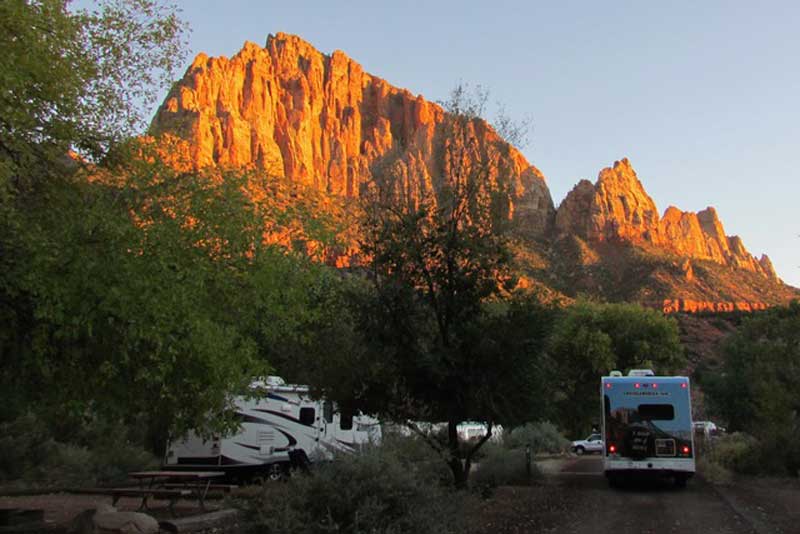 Zion Camping At Watchman