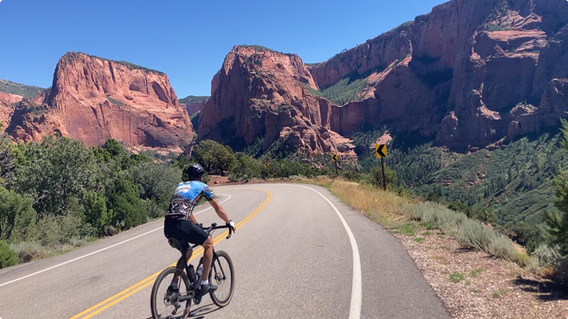 Return Ride Down Kolob Canyon Road