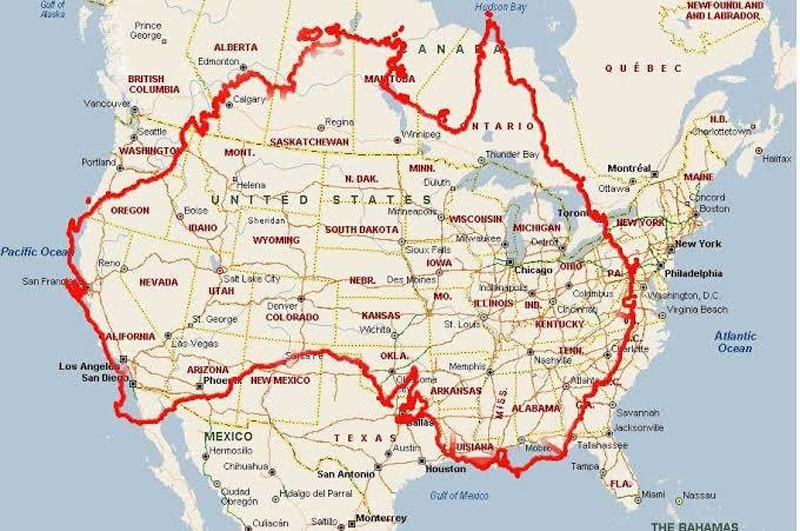 Australia Inside North America