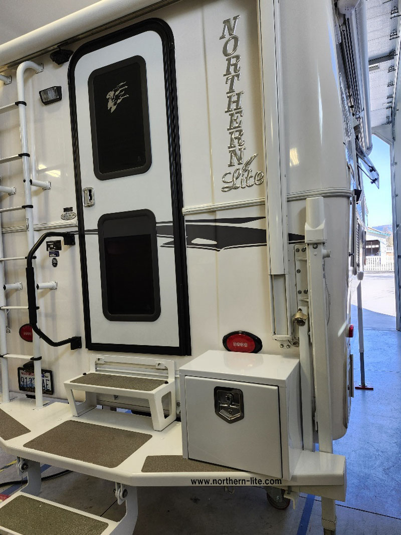 Exterior Storage Box On Northern Lite Camper