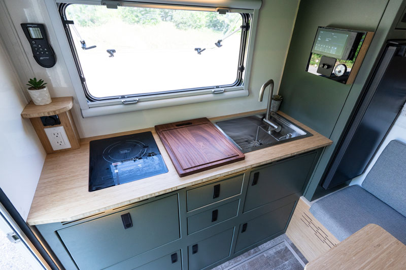 Outpost Campers Interior Kitchen