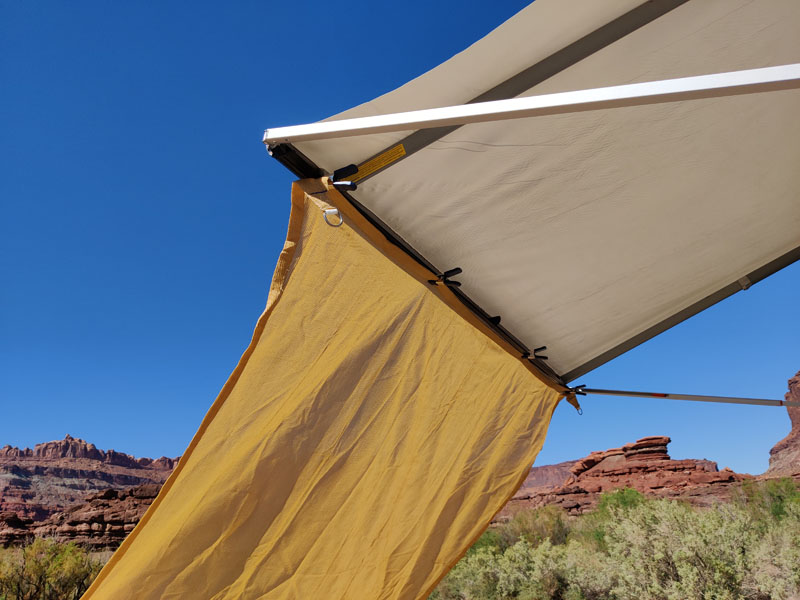 Shade Sail Awning Extension close up