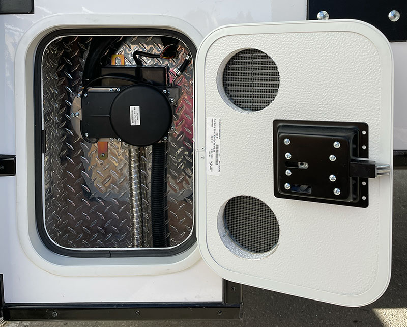 Timberline RMRV Exterior Compartment Open