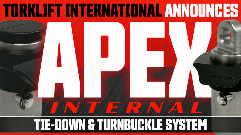Torklift Apex Tie Down And Turnbuckle System Announcement
