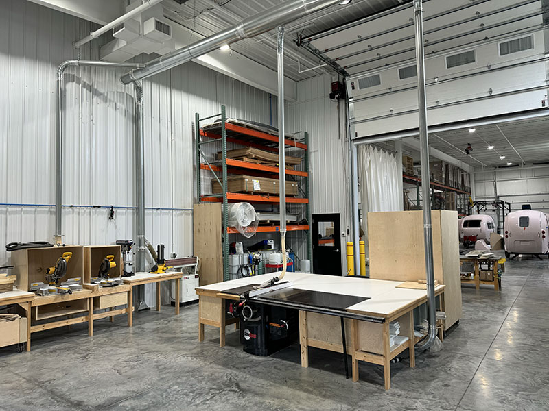 NuCamp Service Center Woodshop And Material Inventory 3