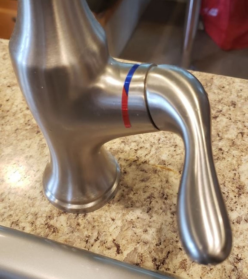 Water Cold Hot Stickers Faucet Camper