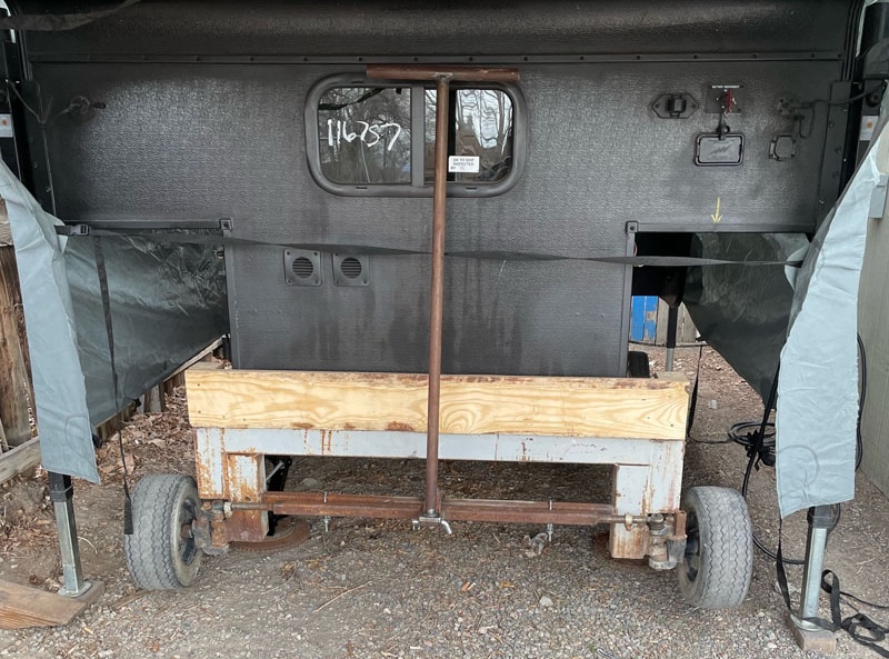 Camper On Top Dolly From Old Jet Aircraft