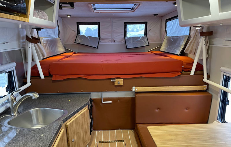 Hallmark King Bed In Popup Camper