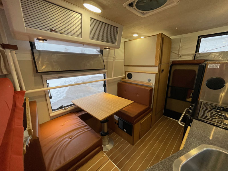 Interior Of Hallmark Combination Flatbed Pick Up Camper