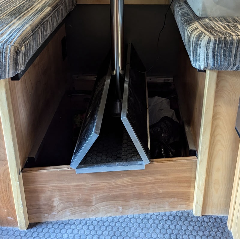 Phoenix Camper Storage Under Dinette Foot