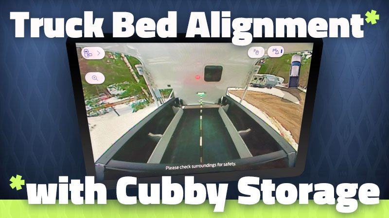 Truck Bed Alignment With Cubby Storage