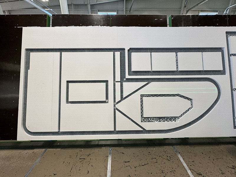 NuCamp Tech Layup Camper Wall With Laser