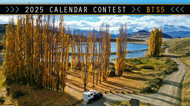 Truck Camper Calendar Behind Shot 5