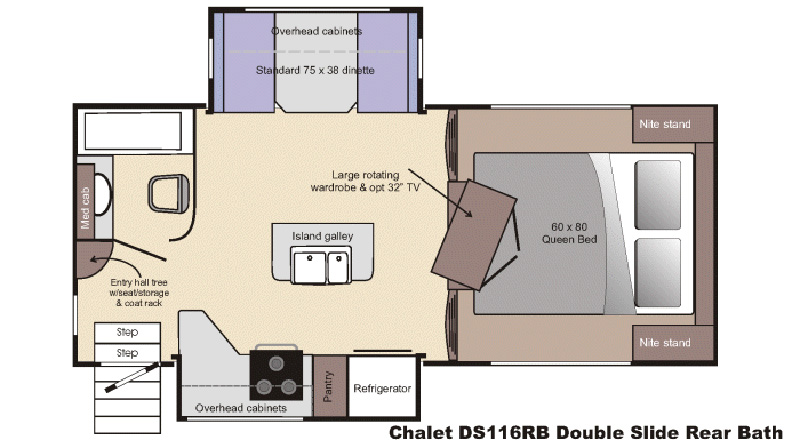 Chalet 116DS RB Floor Plan