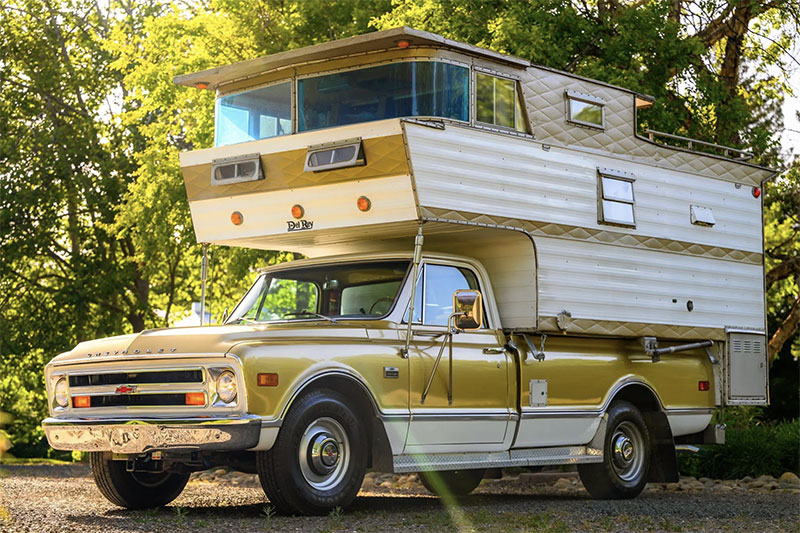 Del Ray Sky Lounge Camper Front Drivers Three Quarters