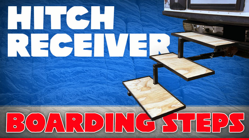 Hitch Receiver Boarding Steps