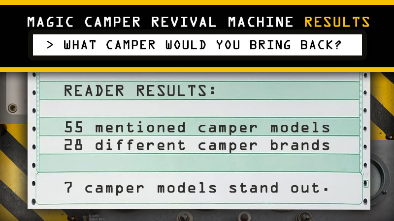 Magic Camper Revival Machine Results