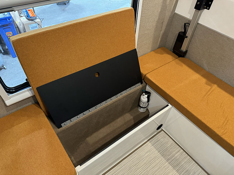 Supertramp Flagship LT Interior Dinette Side Seat Open