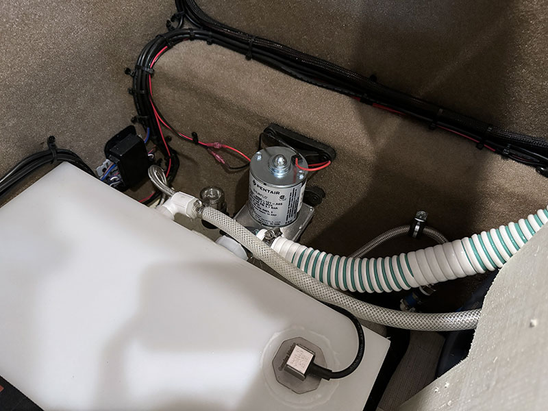 Supertramp Flagship LT Interior Dinette Water Pump Access