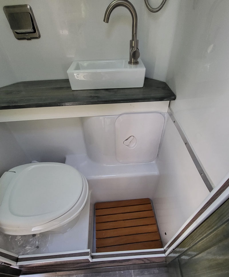 Bathroom Glam Floor And Countertop