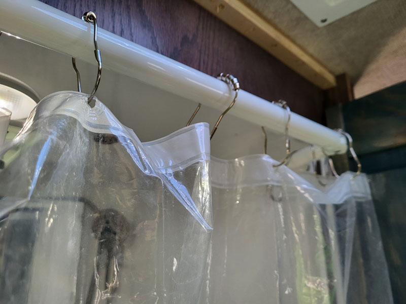 Bathroom Glam Extend-A-Shower Bar and Curtain Hooks