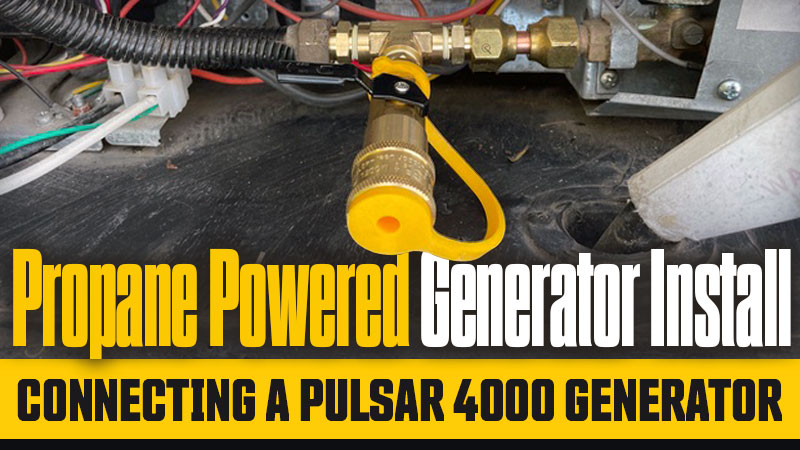 Propane Powered Generator Install