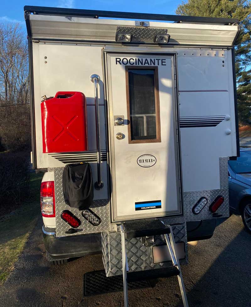 Truck Camper Ladder Fold Up 1