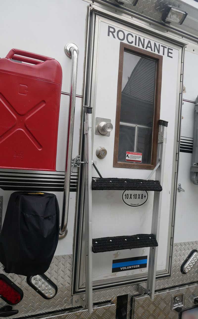 Truck Camper Ladder Fold Up 7