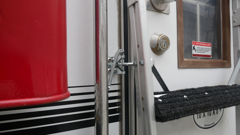 Truck Camper Ladder Fold Up Latched In Place
