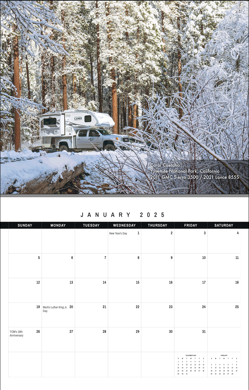 2025 Calendar 1 January Page