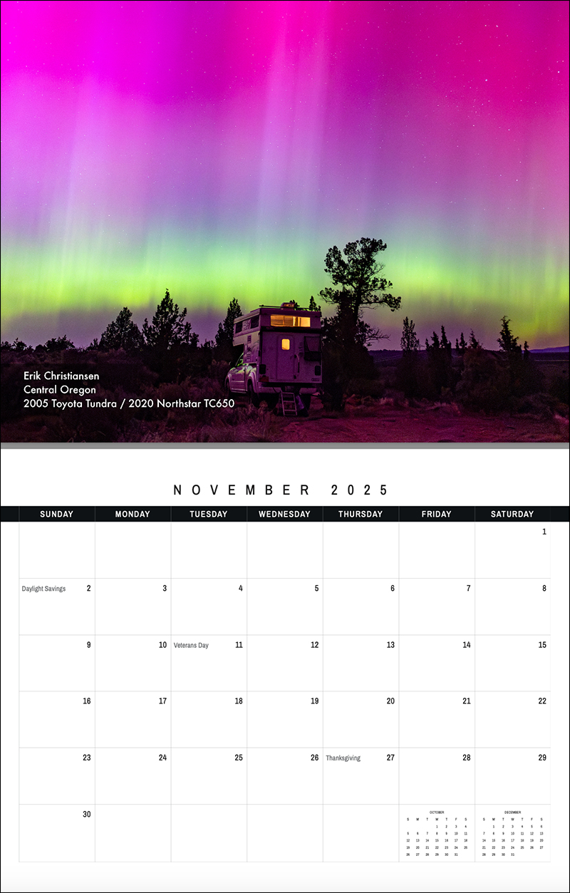 2025 Calendar 11 November Page