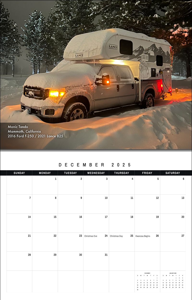 2025 Calendar 12 December Page