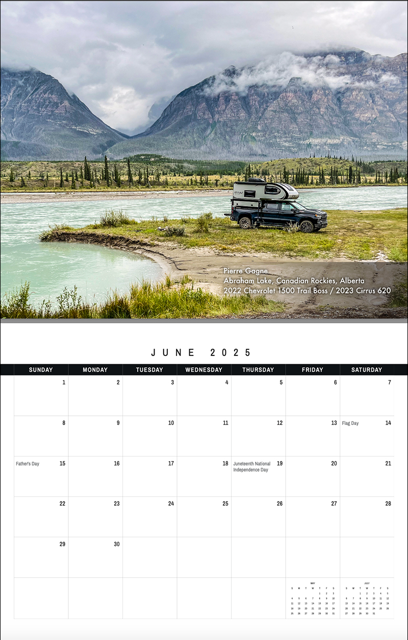 2025 Calendar 6 June Page