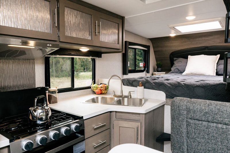 89RB Camper Adventurer Kitchen Area