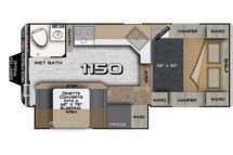 Arctic Fox 1150 WET Floor Plan 2025