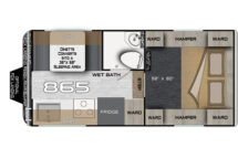 Arctic Fox 865 Floor Plan 2025