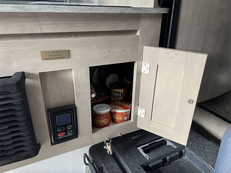 Cabinet Storage Hack open door