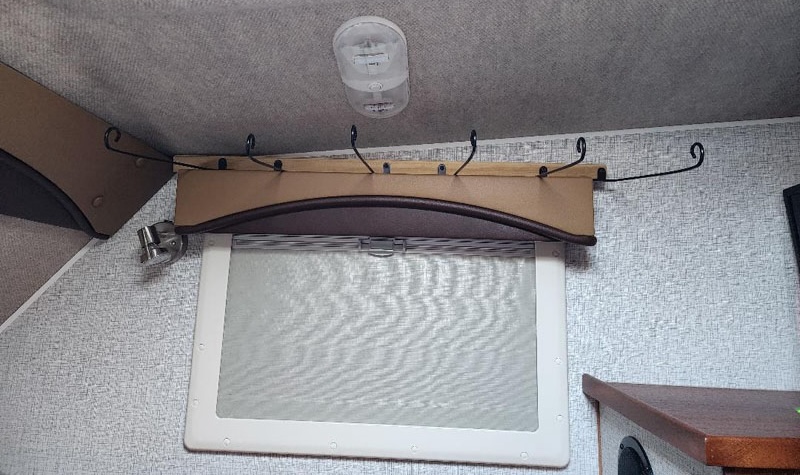 Hat Rack On Valance Of Camper