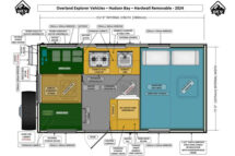 OEV Hudson Bay HardSide Removable Flatbed Floorplan Camper