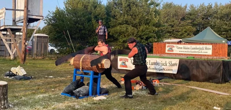Single Buck Great Maine Lumberjack Show