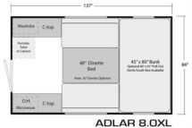 Soaring Eagle Adlar 8.0XL Floor Plan Large Dinette